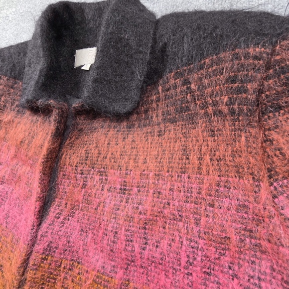 Emil Rutenberg Collection VTG Mohair Blend Ombre Striped Cropped Jacket Womens L - Picture 6 of 9